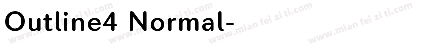Outline4 Normal字体转换
